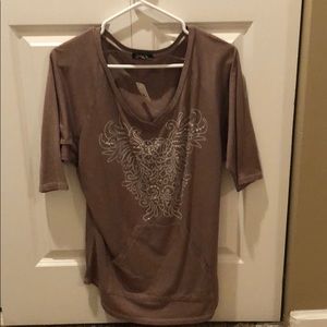 Cotty On 3/4 length bling top